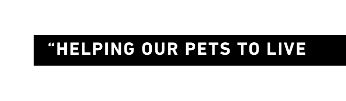 HELPING OUR PETS TO LIVE